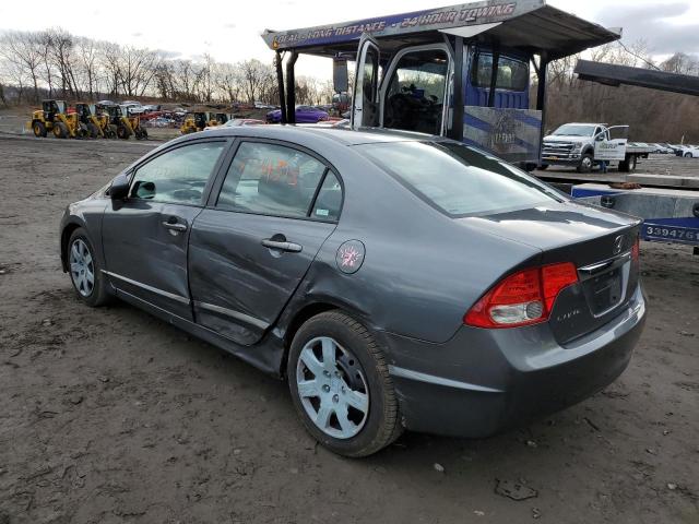 2HGFA16519H306134 - 2009 HONDA CIVIC LX GRAY photo 2