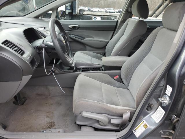 2HGFA16519H306134 - 2009 HONDA CIVIC LX GRAY photo 7