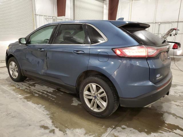 2FMPK4J86JBB13354 - 2018 FORD EDGE SEL BLUE photo 2