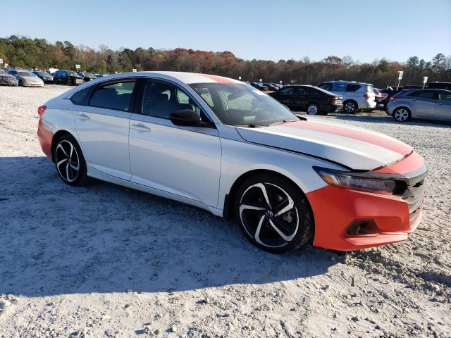 1HGCV1F34NA078841 - 2022 HONDA ACCORD SPORT WHITE photo 4