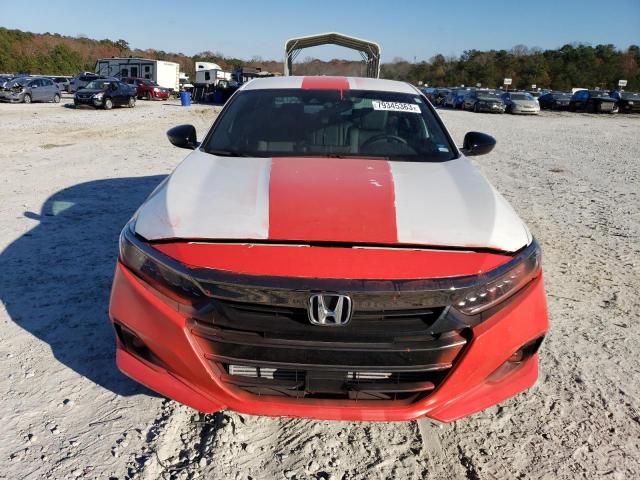 1HGCV1F34NA078841 - 2022 HONDA ACCORD SPORT WHITE photo 5