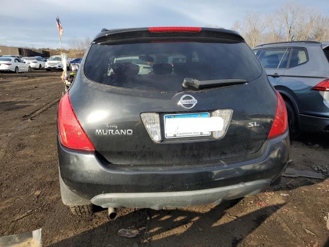 JN8AZ08T34W221009 - 2004 NISSAN MURANO SL BLACK photo 6