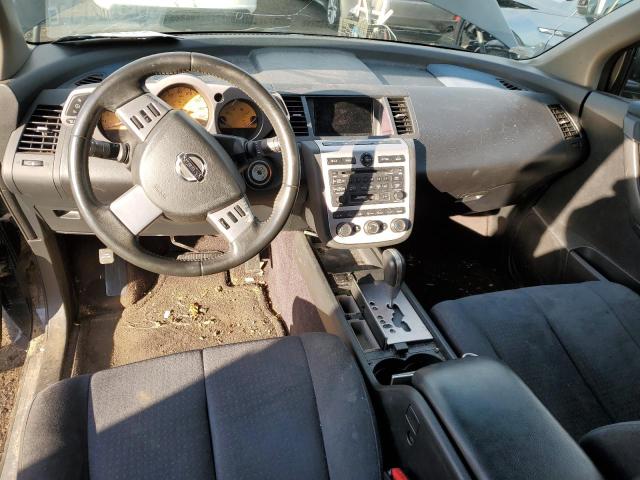 JN8AZ08T34W221009 - 2004 NISSAN MURANO SL BLACK photo 8