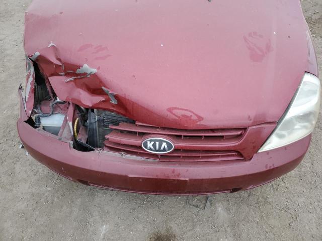 KNDMB233786256108 - 2008 KIA SEDONA EX MAROON photo 12