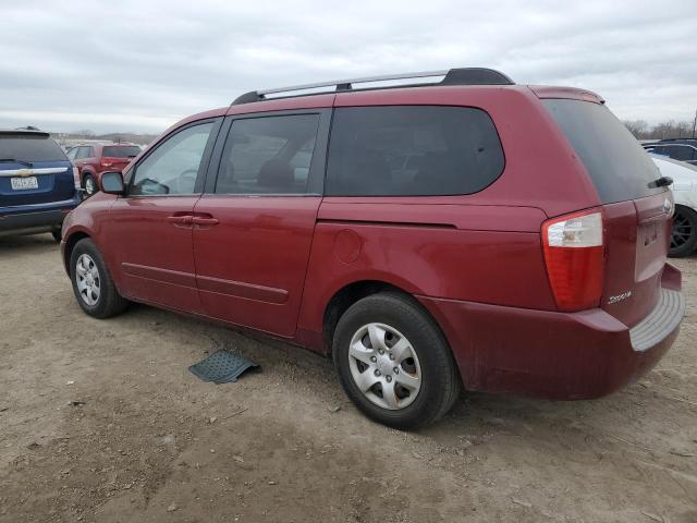 KNDMB233786256108 - 2008 KIA SEDONA EX MAROON photo 2