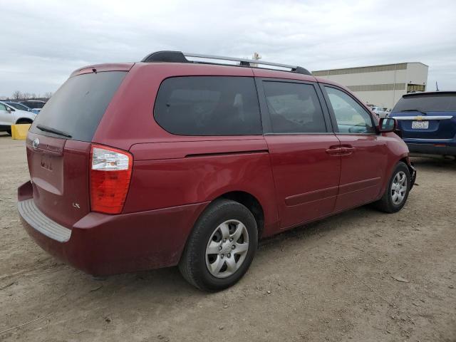 KNDMB233786256108 - 2008 KIA SEDONA EX MAROON photo 3