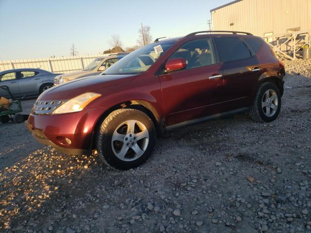 JN8AZ08W65W438520 - 2005 NISSAN MURANO SL RED photo 1