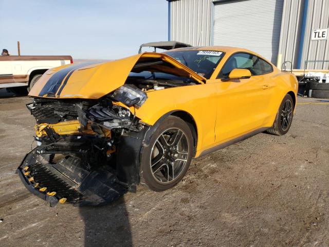 1FA6P8TH1N5134215 - 2022 FORD MUSTANG YELLOW photo 1