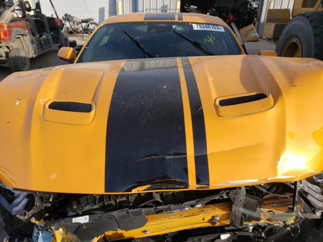 1FA6P8TH1N5134215 - 2022 FORD MUSTANG YELLOW photo 11