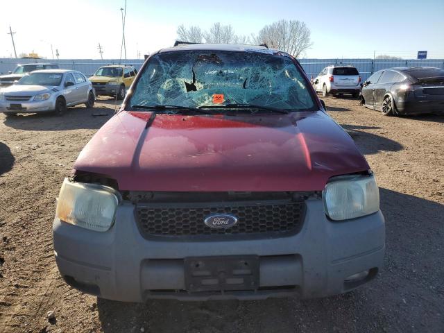 1FMYU93174KB50161 - 2004 FORD ESCAPE XLT RED photo 5