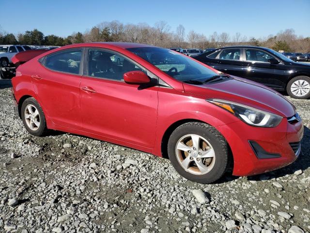 KMHDH4AE1FU379986 - 2015 HYUNDAI ELANTRA SE RED photo 4