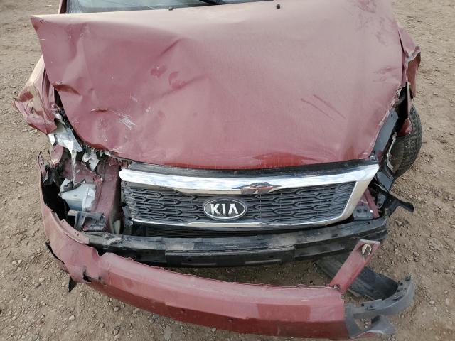 KNDMH4C70C6433541 - 2012 KIA SEDONA EX RED photo 12