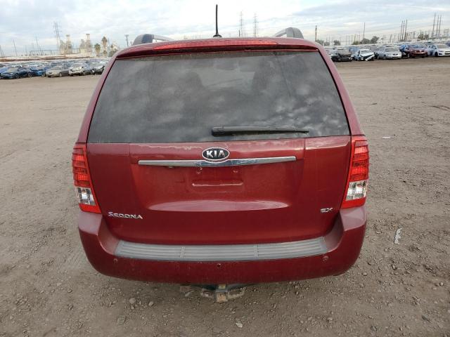 KNDMH4C70C6433541 - 2012 KIA SEDONA EX RED photo 6