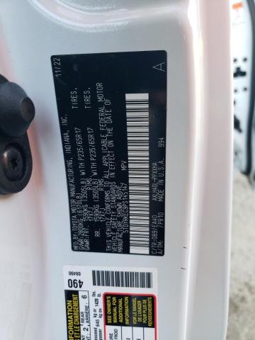 5TDYRKEC9PS145147 - 2023 TOYOTA SIENNA XLE WHITE photo 14