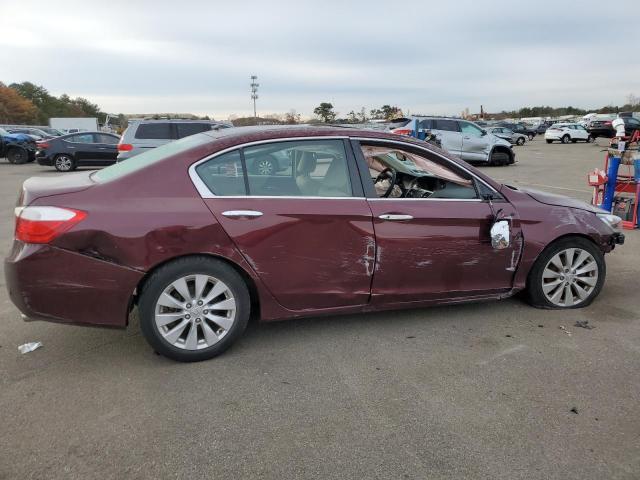 1HGCR2F85FA190748 - 2015 HONDA ACCORD EXL RED photo 3