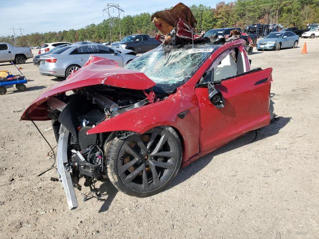 5YJSA1E63NF461257 - 2022 TESLA MODEL S წითელი ფოტო 1