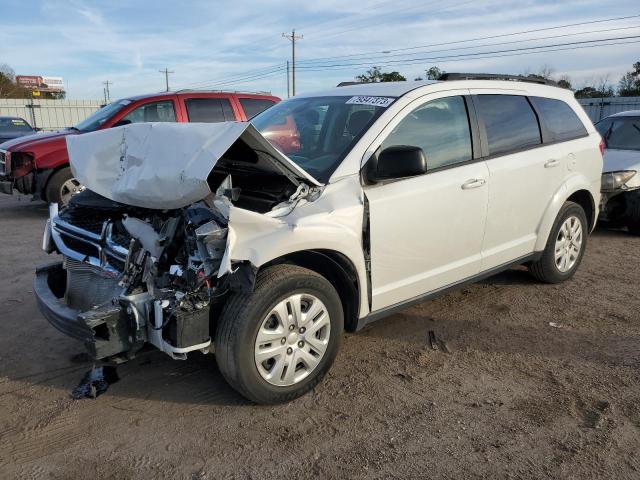 3C4PDCABXLT214134 - 2020 DODGE JOURNEY SE WHITE photo 1