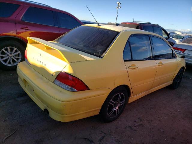 JA3AJ86E82U075803 - 2002 MITSUBISHI LANCER OZ RALLY YELLOW photo 3