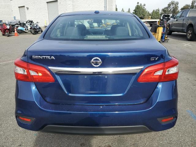 3N1AB7AP4HY337696 - 2017 NISSAN SENTRA S BLUE photo 6