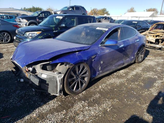 5YJSA1DN4DFP05750 - 2013 TESLA MODEL S Կապույտ լուսանկար 1