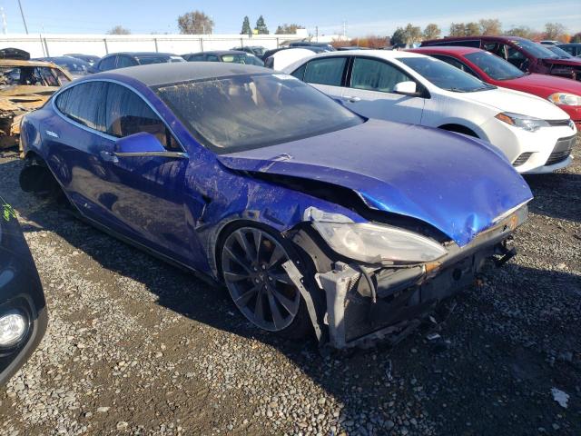 5YJSA1DN4DFP05750 - 2013 TESLA MODEL S Կապույտ լուսանկար 4