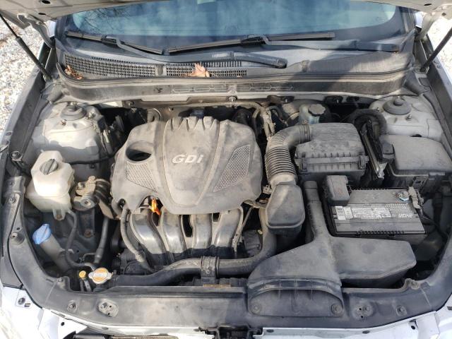 5NPEB4AC3CH500631 - 2012 HYUNDAI SONATA GLS SILVER photo 11