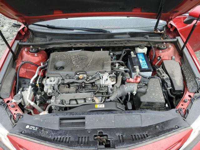 4T1B11HKXKU162257 - 2019 TOYOTA CAMRY L RED photo 11