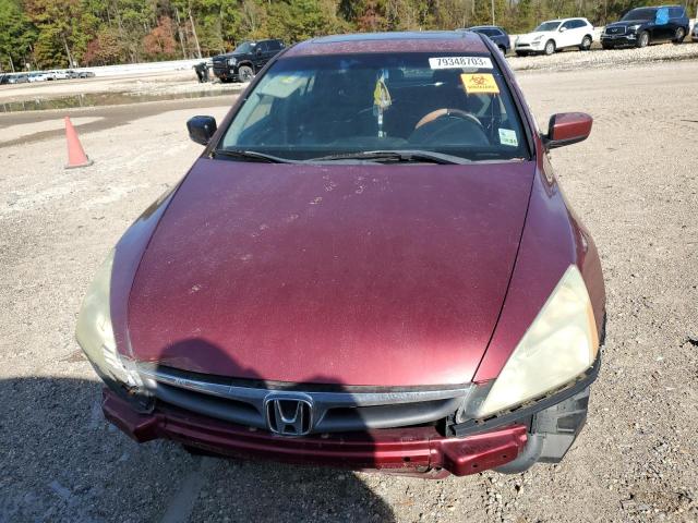 1HGCM56736A065206 - 2006 HONDA ACCORD EX BURGUNDY photo 5