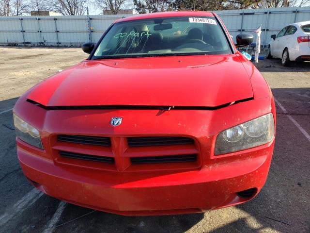 2B3KA43G08H288259 - 2008 DODGE CHARGER RED photo 5