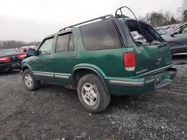 1GNDT13W7X2248234 - 1999 CHEVROLET BLAZER GREEN photo 2