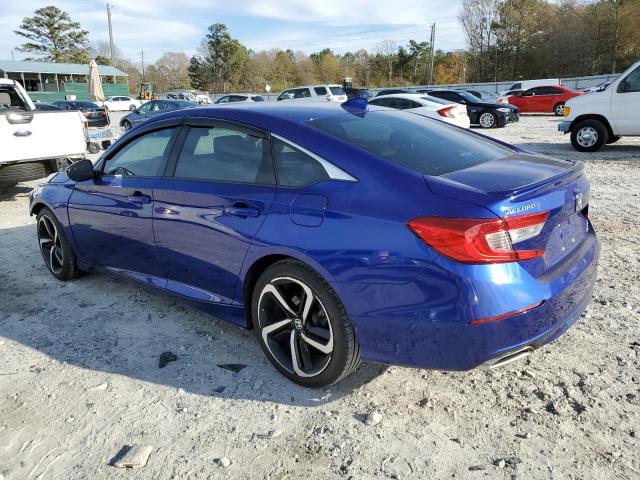 1HGCV2F31KA027122 - 2019 HONDA ACCORD SPORT BLUE photo 2