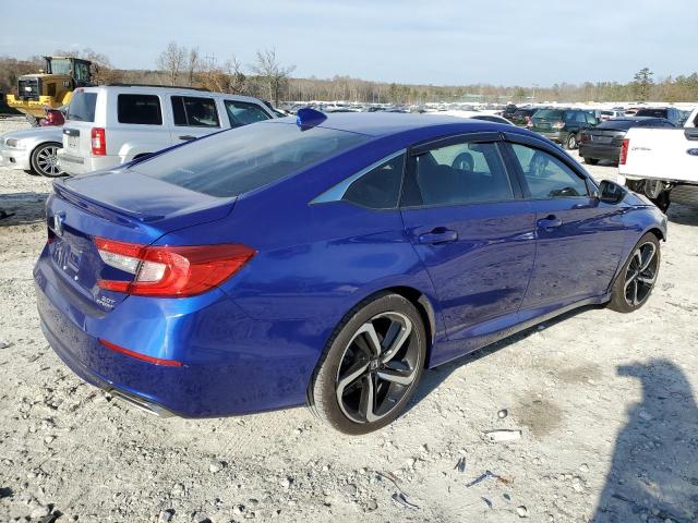 1HGCV2F31KA027122 - 2019 HONDA ACCORD SPORT BLUE photo 3