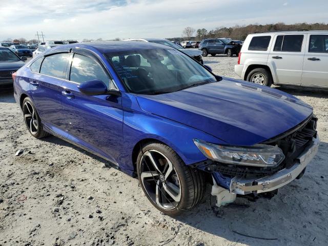 1HGCV2F31KA027122 - 2019 HONDA ACCORD SPORT BLUE photo 4