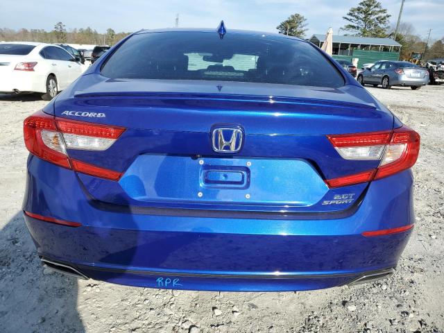 1HGCV2F31KA027122 - 2019 HONDA ACCORD SPORT BLUE photo 6