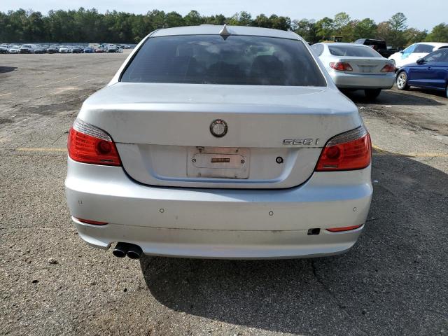 WBANU53519C122096 - 2009 BMW 528 I SILVER photo 6