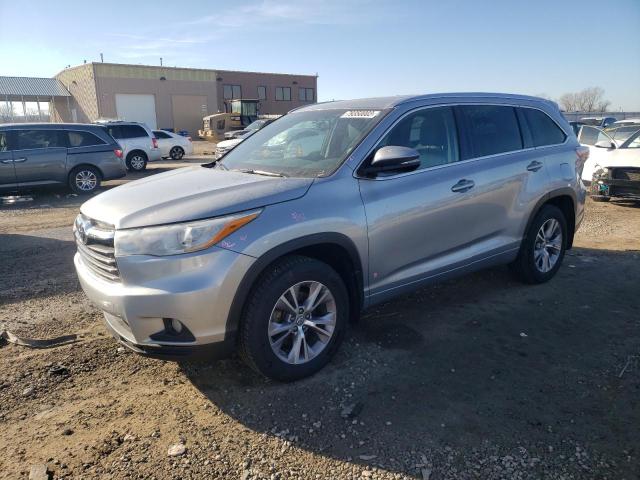 5TDJKRFH9FS091100 - 2015 TOYOTA HIGHLANDER XLE SILVER photo 1