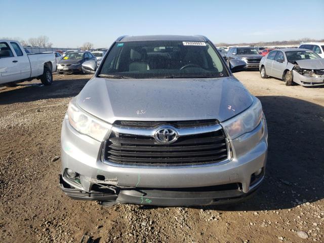 5TDJKRFH9FS091100 - 2015 TOYOTA HIGHLANDER XLE SILVER photo 5