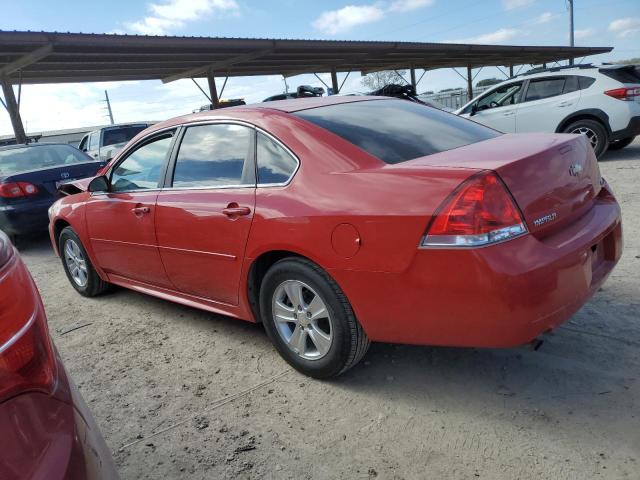 2G1WF5E31D1206522 - 2013 CHEVROLET IMPALA LS RED photo 2