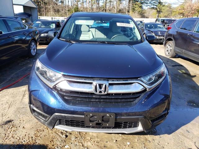 2HKRW6H30KH225127 - 2019 HONDA CR-V LX BLUE photo 5