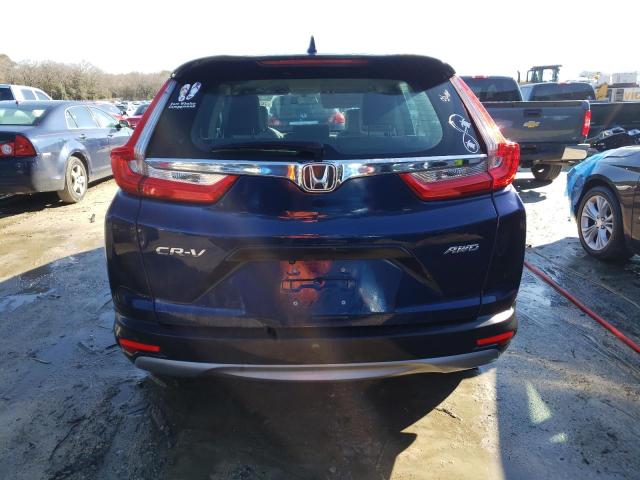 2HKRW6H30KH225127 - 2019 HONDA CR-V LX BLUE photo 6