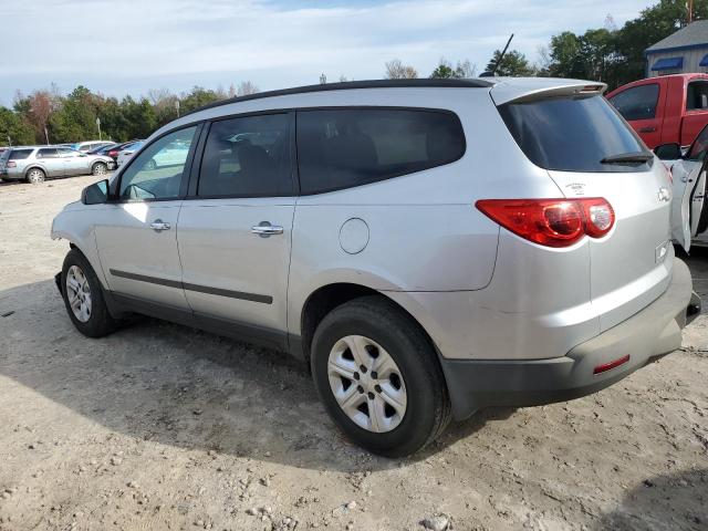 1GNKRFED1CJ404041 - 2012 CHEVROLET TRAVERSE LS SILVER photo 2