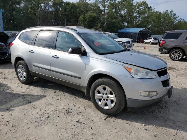 1GNKRFED1CJ404041 - 2012 CHEVROLET TRAVERSE LS SILVER photo 4