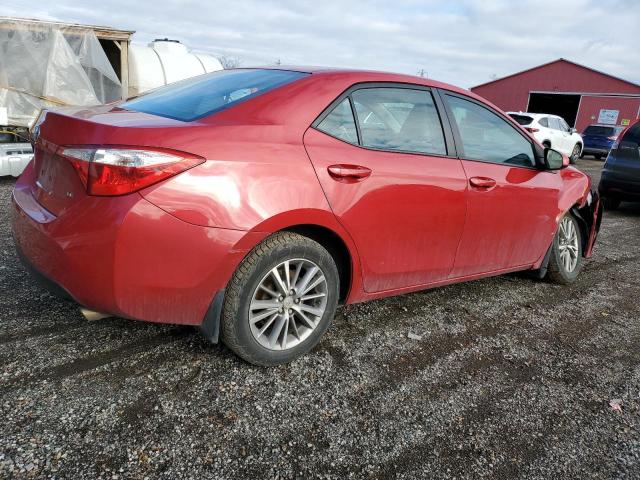 2T1BURHE7FC377537 - 2015 TOYOTA COROLLA L RED photo 3