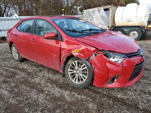 2T1BURHE7FC377537 - 2015 TOYOTA COROLLA L RED photo 4