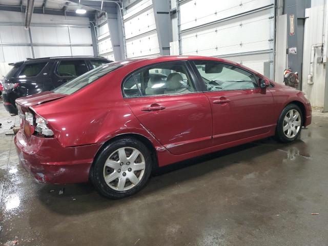 2HGFA1F50BH520781 - 2011 HONDA CIVIC LX RED photo 3