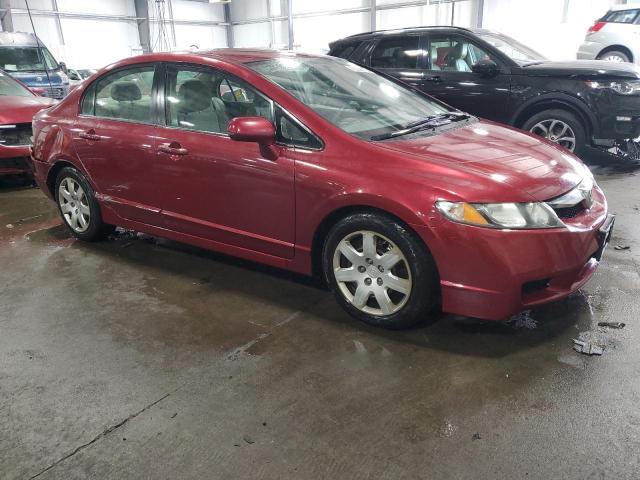 2HGFA1F50BH520781 - 2011 HONDA CIVIC LX RED photo 4