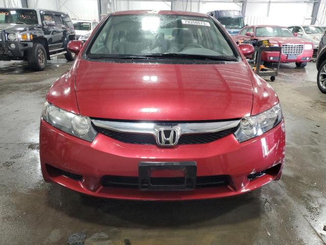 2HGFA1F50BH520781 - 2011 HONDA CIVIC LX RED photo 5