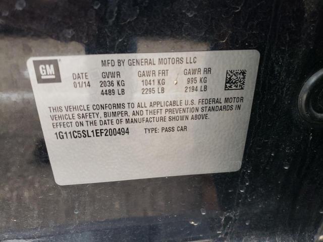 1G11C5SL1EF200494 - 2014 CHEVROLET MALIBU 1LT 黑色 照片 13