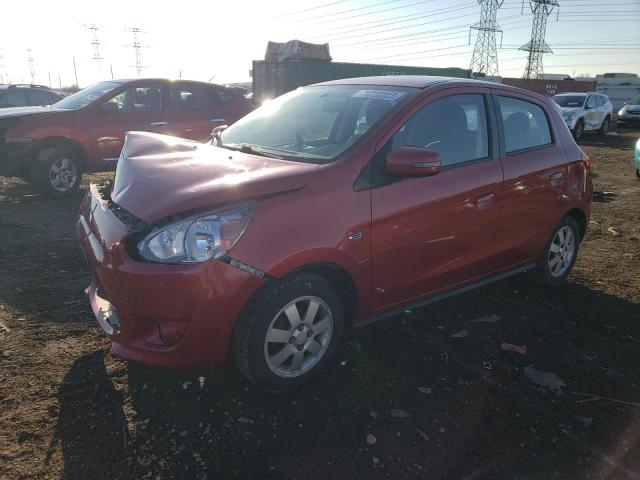 ML32A4HJ1FH009930 - 2015 MITSUBISHI MIRAGE ES RED photo 1