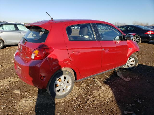 ML32A4HJ1FH009930 - 2015 MITSUBISHI MIRAGE ES RED photo 3